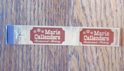 DENVER, COLORADO MATCHBOOK COVER: MARIE CALLENDERS 10 STRIKE MATCHCOVER -A