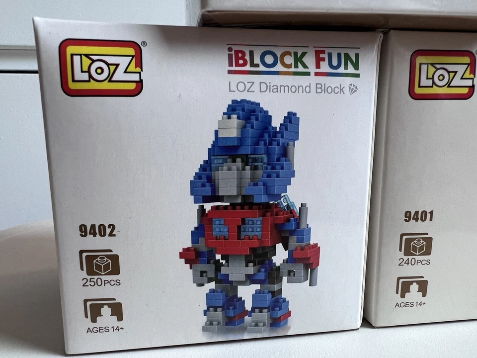 Lot 3 Loz Transformers Building Blocks Sets Optimus Prime Bumblebee Stinger Toys - Image 3 of 4