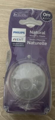   Philips Avent Natural Response Nipple - 0m (2PACK) NEW