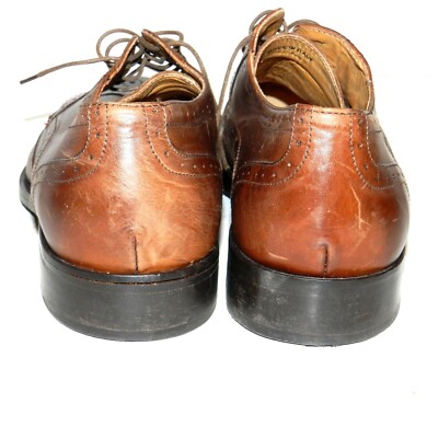 MERCANTI FIORENTINI Wingtip Oxford Size 10.5 Brown Dress Shoes Cuoio Italy 6703 MERCANTI FIORENTINI Wingtip Oxford Size 10.5 Brown Dress  main image 2