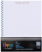 Happy Planner Check Big Filler Paper 40 Sheets Take Note Dotted Lines Organize