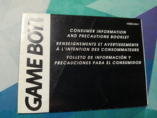 Consumer Information and Precautions Manual - Game Boy H/DMG-USA-7 MANUAL ONLY