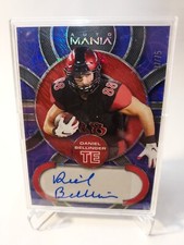 2022 Wild Card Auto Mania Daniel Bellinger Purple Shimmer #37/75 Giants
