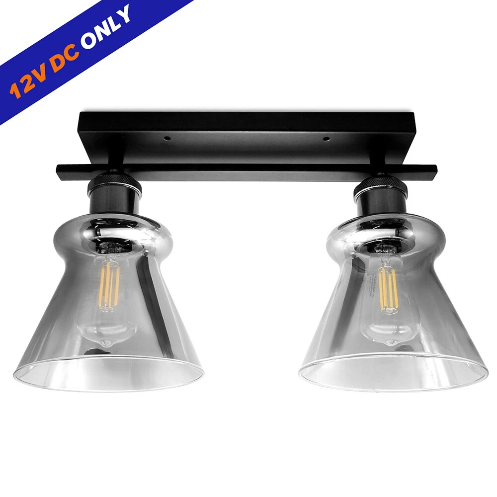 12V Vintage Flush Mount Ceiling Light Fixture Dinette Pendant