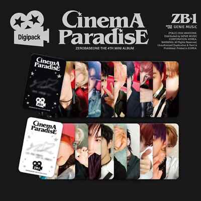 ZB1 ZEROBASEONE x CINEMA PARADISE SET 2 PHOTOCARDS DIGIPACK ZB1 ZEROBASEONE x CINEMA PARADISE SET 2 PHOTOCARDS DIGIPACK