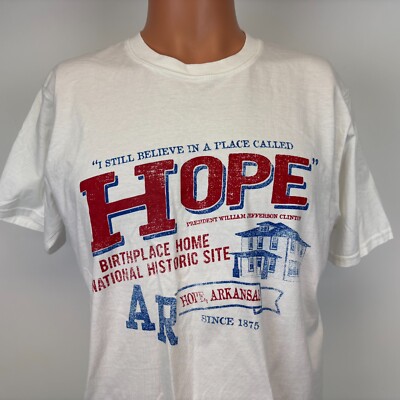 President Bill Clinton T Shirt Mens Size M Hope Arkansas Birthplace Site