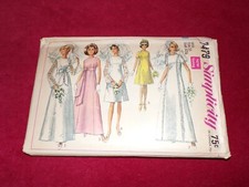 ??1967 SIMPLICITY #7479 - LADIES RETRO BIRDAL-BRIDESMAID-EVENING GOWN PATTERN 10