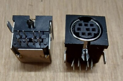 Leiterplattenmontage 8 Pin Mini DIN Buchse 2 Stück