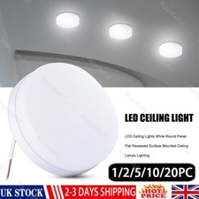 Bright Round LED Ceiling Light Panel Down Lights Living Room Bathroom Wall Lamp