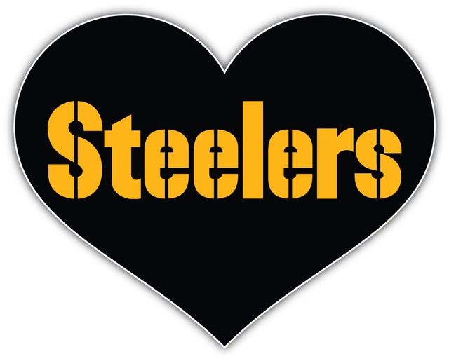 Pittsburgh Steelers Heart NFL Sport Car Bumper Sticker Decal "SIZES'' eBay