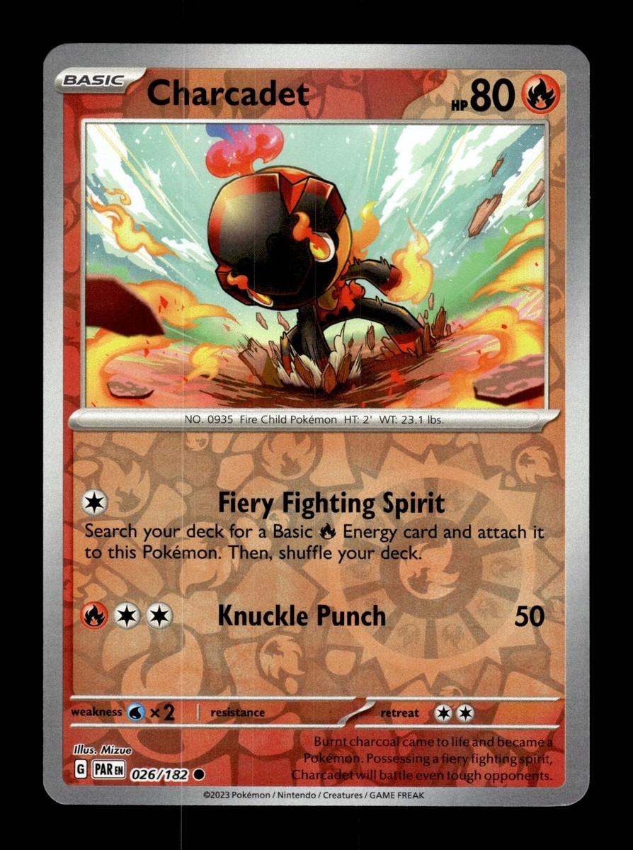 charcadet pokemon card value Pokemon Paradox Rift Charcadet 026/182 Reverse Holo