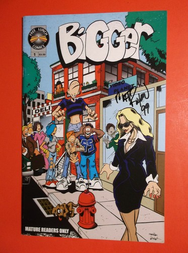 BIGGER # 1 - FINE 6.0 - Signed by CREATOR MATT RYAN - MATURE READERS ONLY 1998 - Picture 1 of 5