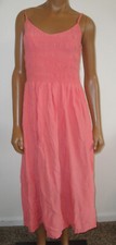 WILD FABLE Dress,Stretchy,Casual,Summer Sundress,Pink/Peach,Ruched,Small S