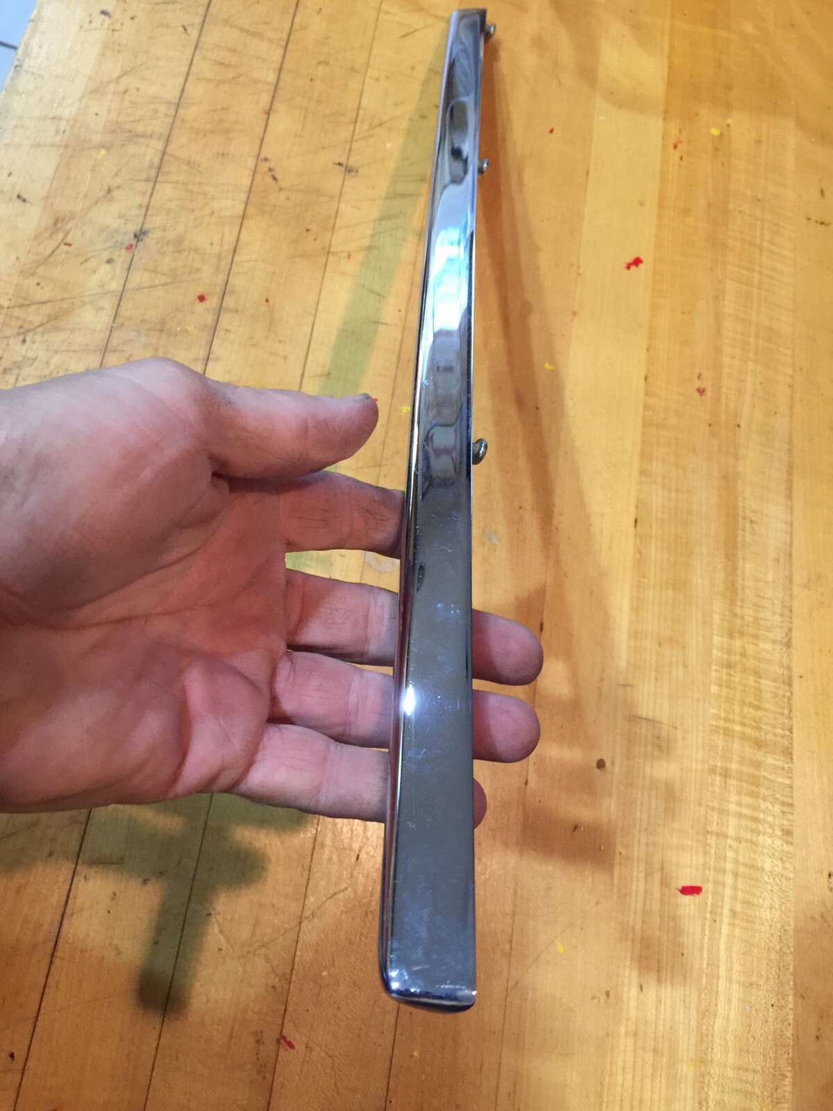 1986 Rolls Royce Silver Spur Chrome Trunk Trim Lid Lift 