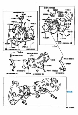 TOYOTA SUPRA SOARER MARK II 1JZ-GTE Genuine Turbocharger CT12A