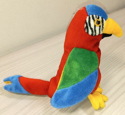 TY Beanie Babies JABBER THE RED MACAW PARROT 5