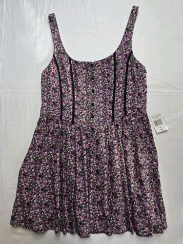 B. Smart Dress Women's Size 15 Black Floral Short Dress