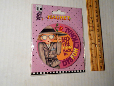 Mary Engelbreit  ART Vintage Fun in Dysfuncional  Magnet POOCH & SWEETHEART New
