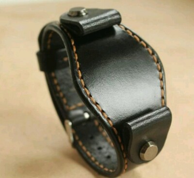 Handmade18 19 20 22 23 24 mm WATCH STRAP Watch BAND black watch band .