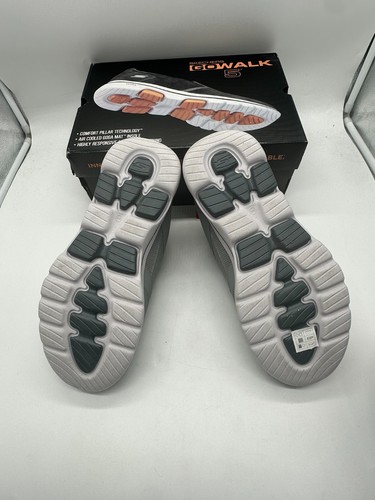SKECHERS MENS GO WALK 5 WISTFUL SNEAKER CHARCOAL/GREY SIZE 11 NEW - Picture 4 of 6