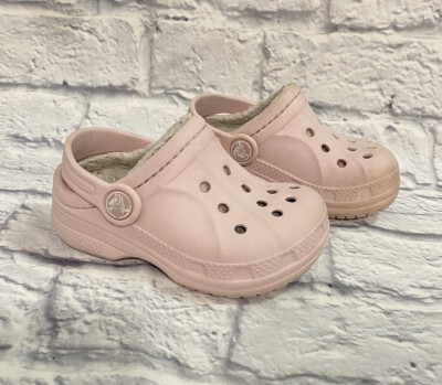 Pink Crocs Unisex Ralen Lined Clogs Crocs Ralen Pastel Pink Fur