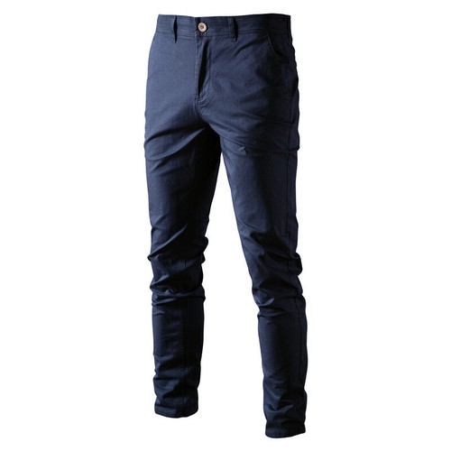 Mens Cargo Straight Leg Pant Work OL CottonSlim Fit Trousers Stretched Casual - Picture 9 of 32