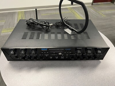 Pyle PTA66BT 6 Ch. Bluetooth Audio Amplifier 600W Receiver System with FM Radio
