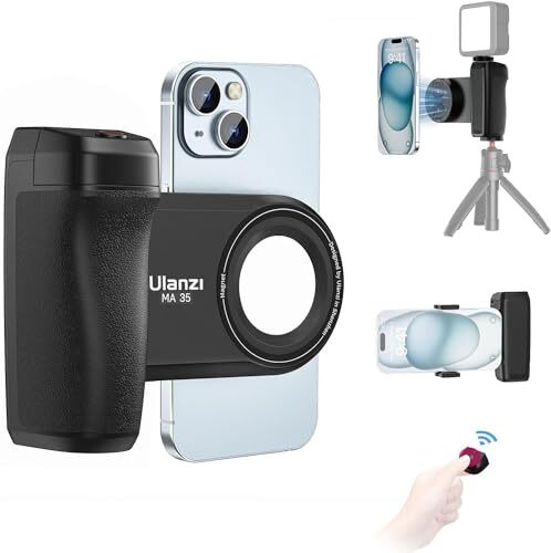 Selfie Telefon Stativ Halterung MA35, 2-in-1 Magnet & Handy Clip Kameragriff - Bild 2 von 7