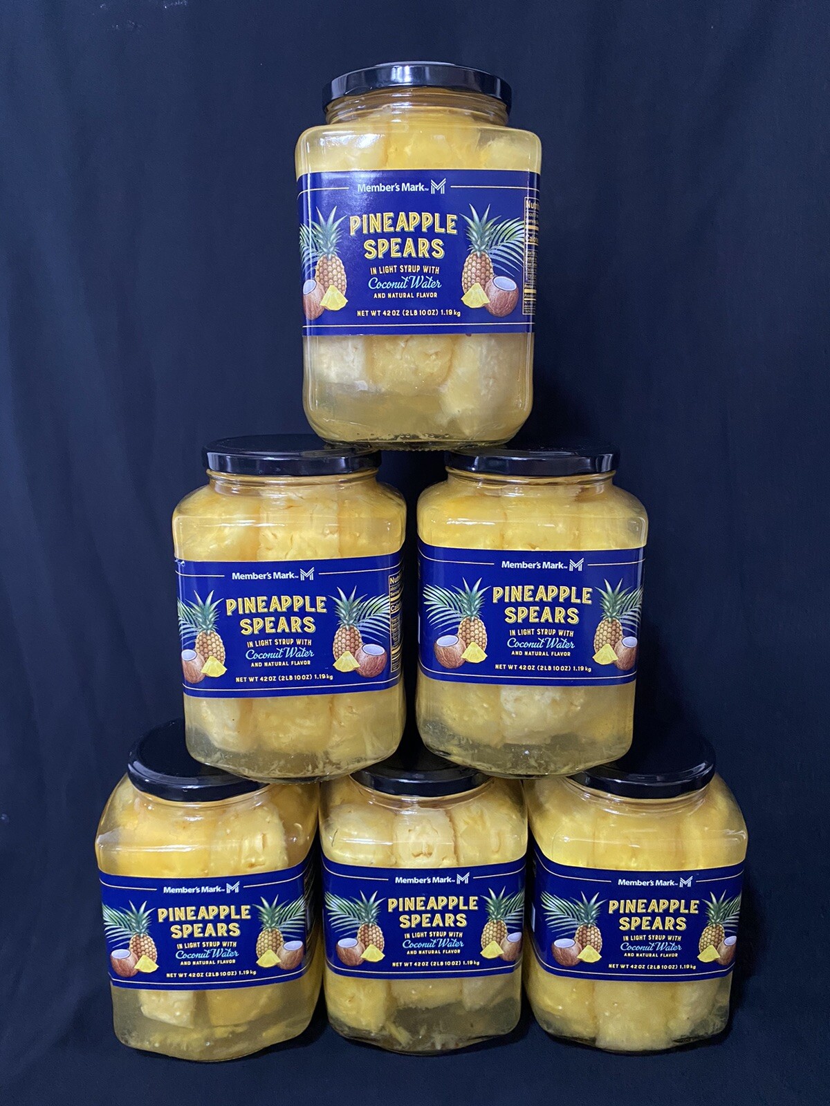 Member's Mark Pineapple Spears in Coconut Water (42 Ounce) eBay