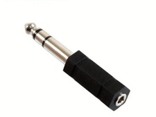 3.5mm 1/8" Female To 6.5mm 1/4" Male Jack Stereo Headphone Adapter Male Plug