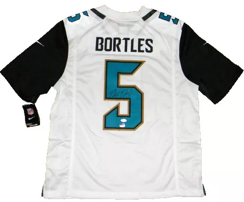 BLAKE BORTLES AUTOGRAPHED SIGNED JACKSONVILLE JAGUARS WHITE NIKE