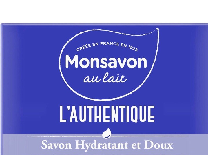 Savon solide au lait Monsavon hydratant pour nourrir les peaux sèches au quotidien