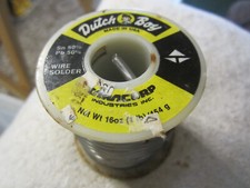 15 oz Dutch Boy Solid Wire 50/50 Solder 1 LB spool, Taracorp Industries VTG