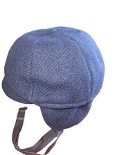 Vtg Wool Navy Boys Easter Cap Hat Bonnet Chin Strap Ear Covers Lined