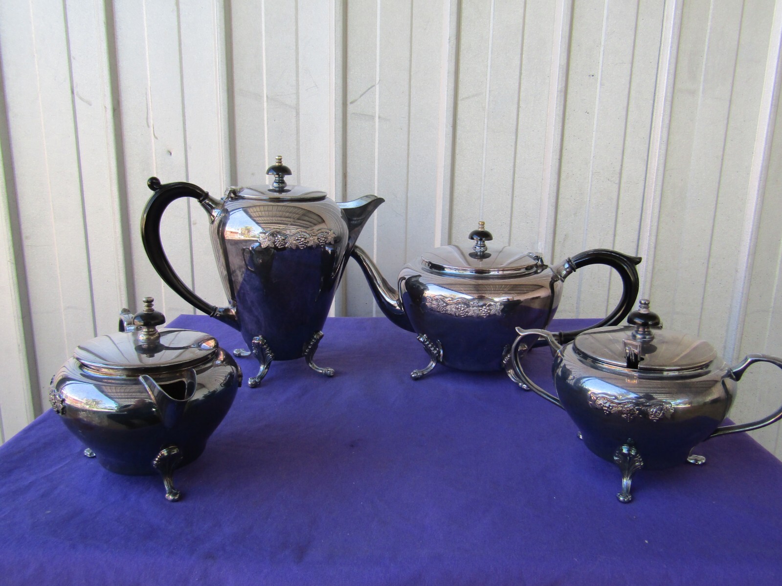 Tea and Coffee Pot, Sugar Bowl w/Spoon, Cream Jug Paramount Vintage eBay