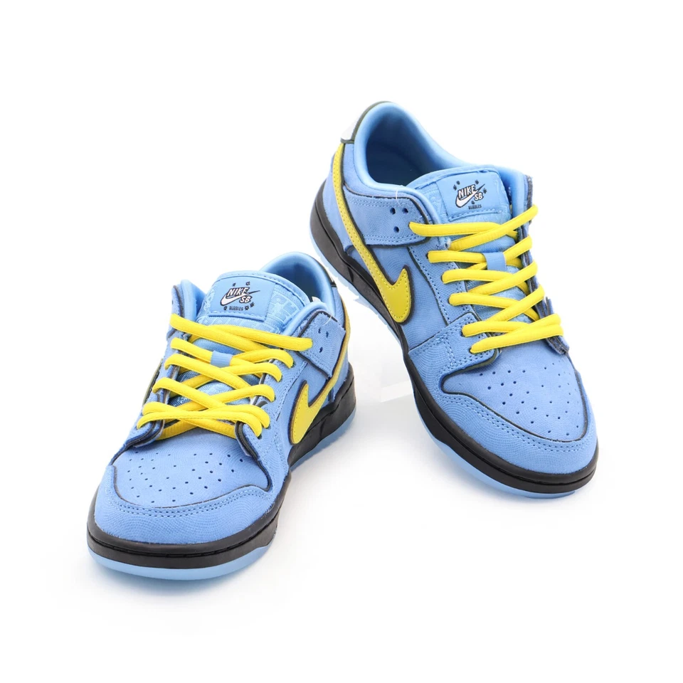 FZ8833-400 The Powerpuff Girls Nike SB PS Dunk Low Pro QS Burbujas Azul Amarillo Foto 4 de 4