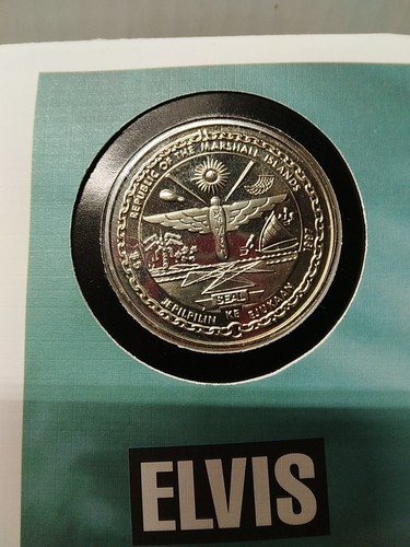 Elvis Presley 1997 First Day Cover & Proof Uncirculated Cupronickel $5 Coin - Picture 6 of 6
