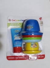Cocomelon Bathtub Fun Body Wash And Stacking Cups 6 Piece Set Berry Scented 3 
