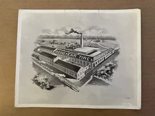 Vintage PRINT PHOTO Goodyear Tire & Rubber Co Birdseye View Starting Factory #I