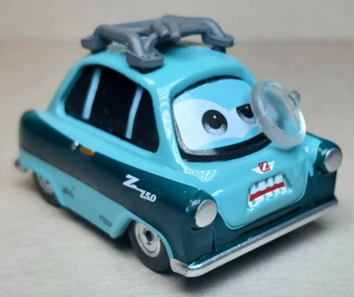 Disney Pixar Cars 2 Professor Z Zundapp Diecast 1:55 FC Allinol Lemon Car Foto 2 de 4