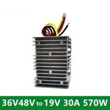1pc 36V/48V to 19V 30A 570W Buck Converter DC-DC Regulator Car Waterproof Power