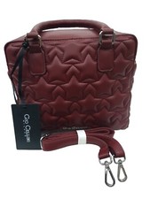 GIO CELLINI DAMEN KOFFER TASCHE MIT SCHULTERGURT DEKOR MIT STEPPDECKEN PU BQ007