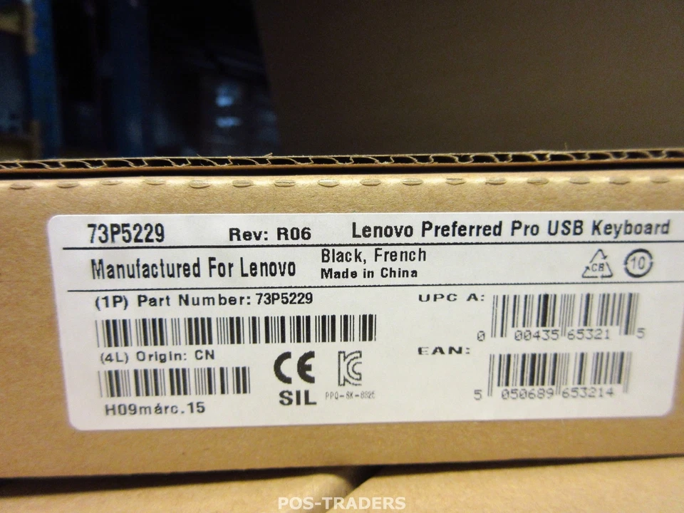 Lenovo 73P5229 Clavier Français AZERTY USB pour PC de bureau Keyboard NEUF NEW - Bild 4 von 4