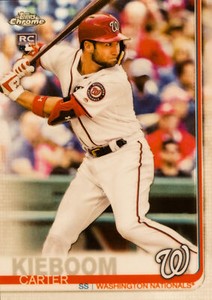 2019 Topps Chrome Update Baseball Base #22: Carter Kieboom Topps Topps Chrome