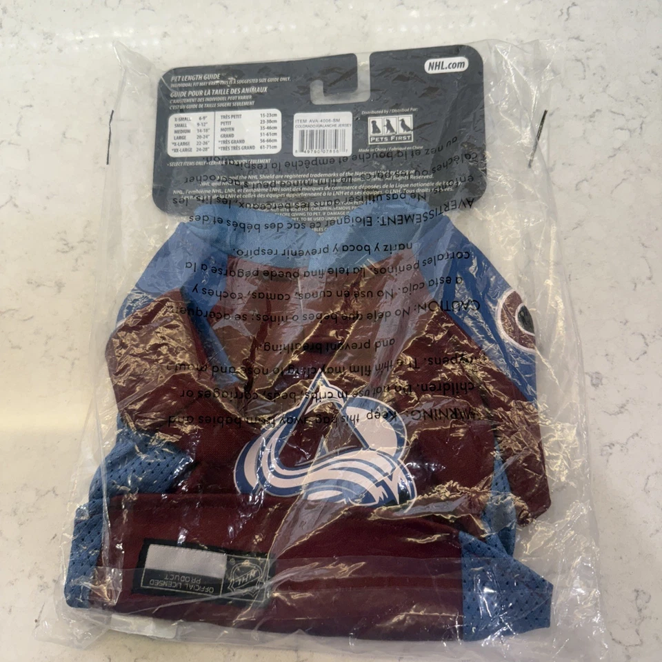 Jersey NHL Colorado Avalanche Pet - talla pequeña Foto 2 de 2