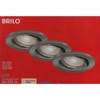Briloner Led Einbaustrahler 68Mm Schwenkbar Chrom 5,5W 470 Lumen Warmweiß IP23