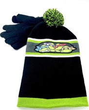 Teenage Mutant Ninja Turtle Hat And Gloves New Nickelodeon