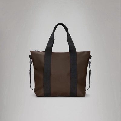 NWT Rains Waterproof Mini Tote Bag with Black Straps in color Frame