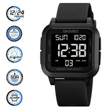 Military Sports Watch Waterproof Digital Wristwatch LED Backlight Men's Women's