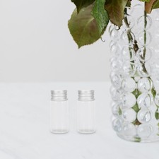24Pcs Mini Glass Bottles with Lids Clear Durable Sample Storage Containers